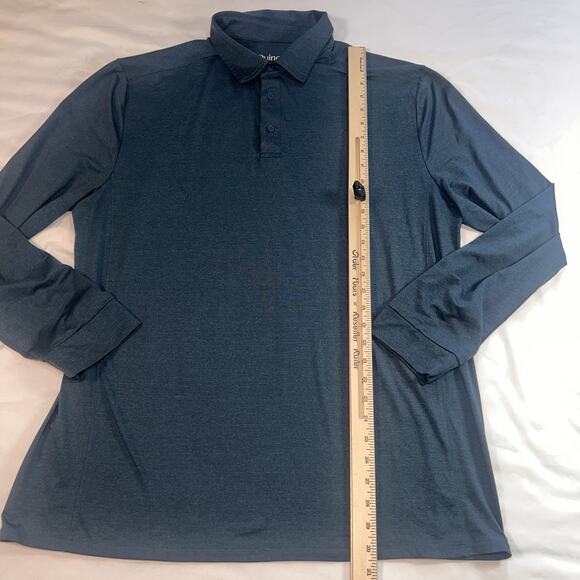 Quince Flowknit Polo Shirt Men’s Size XL Blue Ultra Soft Performance Long Sleeve - Picture 7 of 16